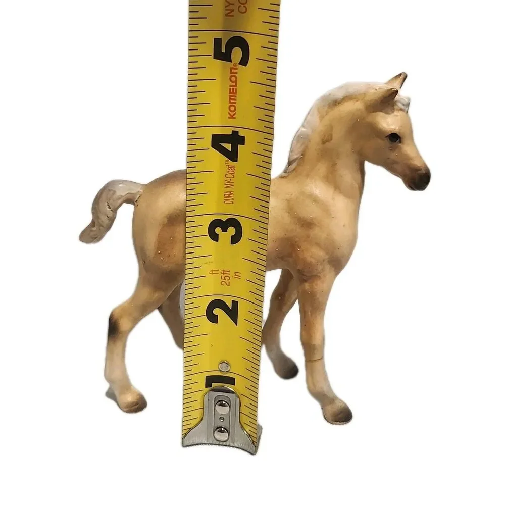 Set Of 3 Vintage Lefton Porcelain Palomino Horse Figurines 80520